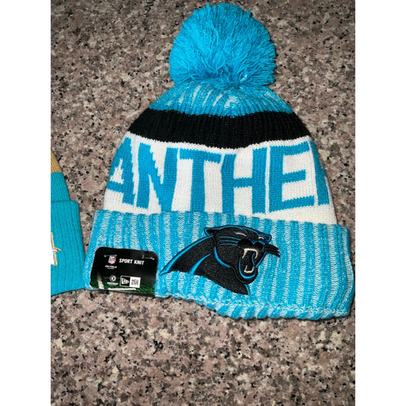 Carolina Panthers and Charlotte Hornets Buzz City Beanie Hats - Picture 6 of 7